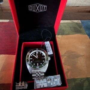 Duxot Tortuga Automatic Watch With A Green Bezel Pre-Loved Water Resistant